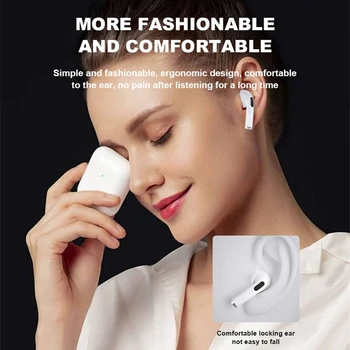 Res Brezžične Slušalke Bluetooth Glavo telefoni na Dotik Nadzor z Brezžično Polnjenje Primeru TWS Air Športnih Čepkov Pro 4 priključek Mic Za IOS